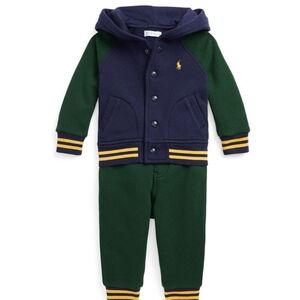 Ralph Lauren Navy and Green Kids Matching Set